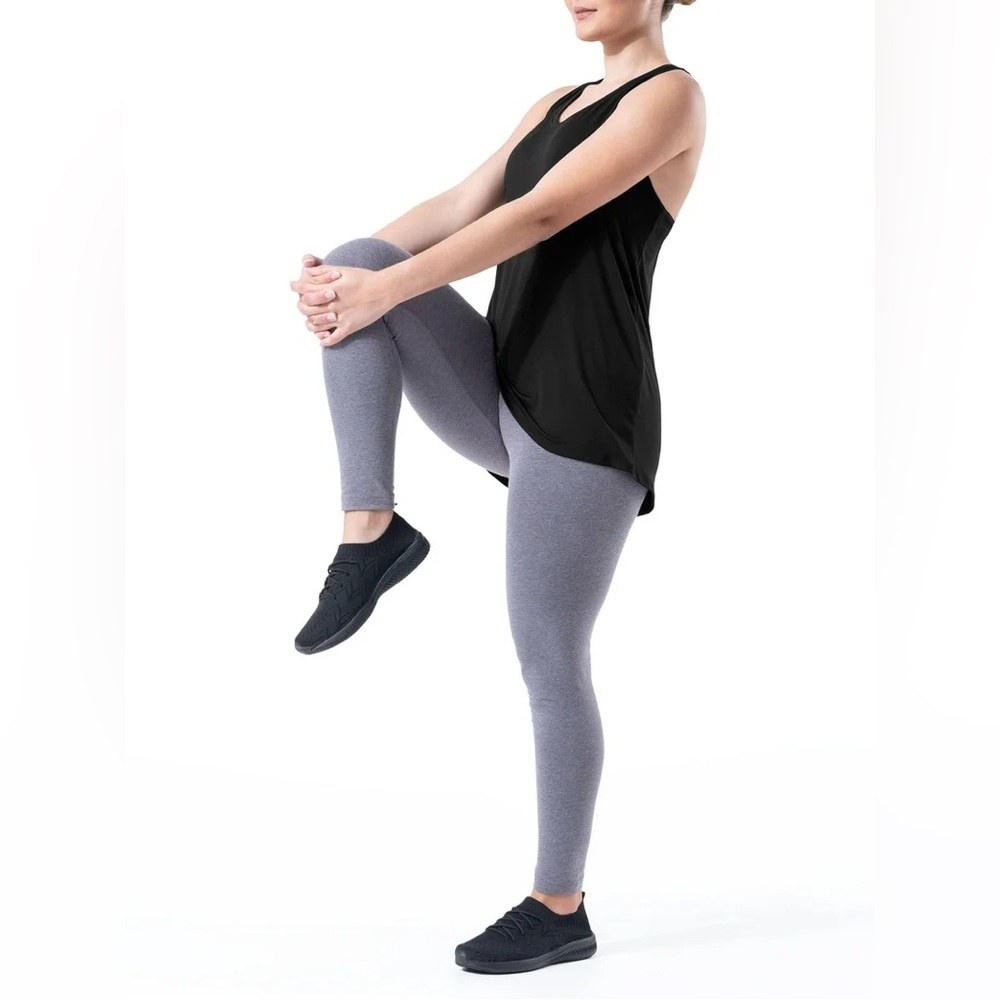 Women's Core Active Racerback Tank. Color: Black - Picture 2 of 6